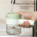 Cortador Triturador Multifuncional Aço Inoxidável Elétrico De Legumes 4 Em 1 Sem Fio Alho Com Carregamento Para Vegetai