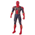 Brinquedos infantis de 17 cm, figuras de anime da Marvel, Homem-Aranha, Hulk, Homem de Ferro