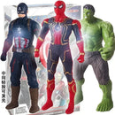 Brinquedos infantis de 17 cm, figuras de anime da Marvel, Homem-Aranha, Hulk, Homem de Ferro