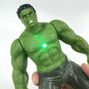 Brinquedos infantis de 17 cm, figuras de anime da Marvel, Homem-Aranha, Hulk, Homem de Ferro