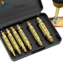 Conjunto de Extrator de Broca HSS para Remover Parafusos Quebrados e danificados