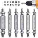 Conjunto de Extrator de Broca HSS para Remover Parafusos Quebrados e danificados