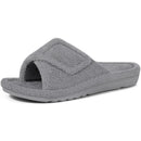 Litfun Women Fuzzy House Slippers Orthopedic Plush Slide With Arch Support Non-slip Furry Bedroom Slide Open Toe Fur House Shoes
