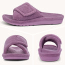 Litfun Women Fuzzy House Slippers Orthopedic Plush Slide With Arch Support Non-slip Furry Bedroom Slide Open Toe Fur House Shoes
