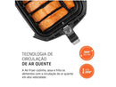 Fritadeira elétrica sem óleo/fritadeira a ar Mondial Family AFN-40-BI preta, 4 litros, com timer - 110V