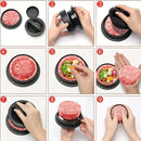 Round Hamburger Burger Press Beef Grill Food-Grade ABS Hamburger Helper Meat Press Cutlets Patty Maker Mold Kitchen Gadgets